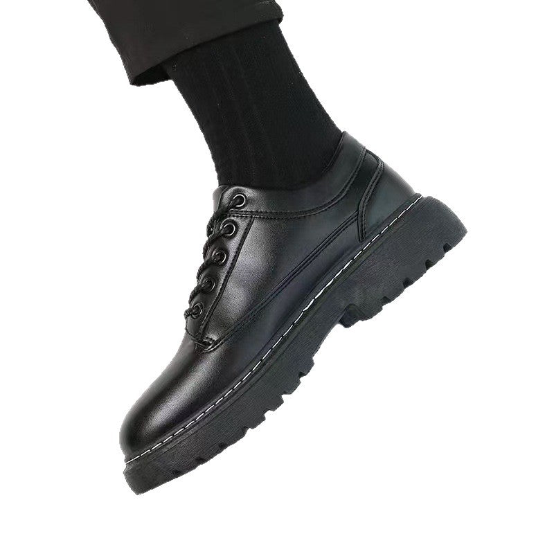 Herren Robuster Plateau-Schnürer im Derby-Look mit grober Profilsohle und sichtbarer Ziernaht Shop Nory