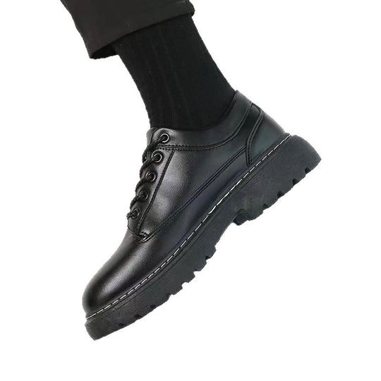 Herren Robuster Plateau-Schnürer im Derby-Look mit grober Profilsohle und sichtbarer Ziernaht Shop Nory