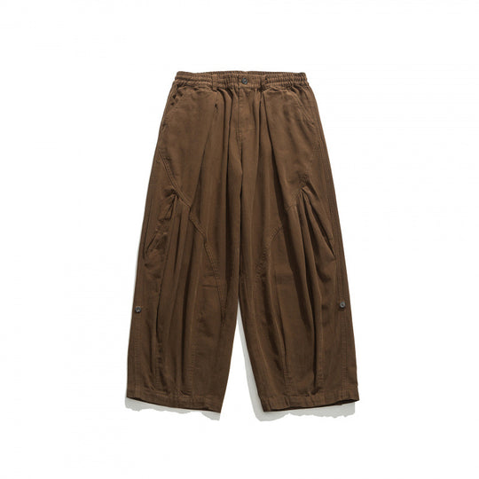 Unisex Weite Plissee-Culottehose mit elastischem Bund, tiefen Eingrifftaschen und legerer 3/4‑Länge Shop Nory
