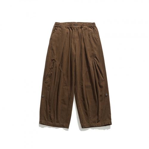 Unisex Weite Plissee-Culottehose mit elastischem Bund, tiefen Eingrifftaschen und legerer 3/4‑Länge Shop Nory