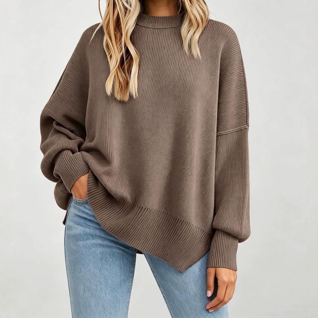 Damen Kastiger Feinstrickpullover mit asymmetrischem Zipfelsaum Shop Nory