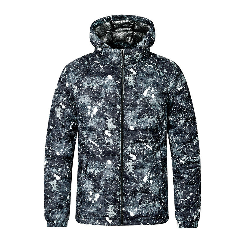 Herren Modische Steppjacke mit Kapuze und innovativem Design Shop Nory