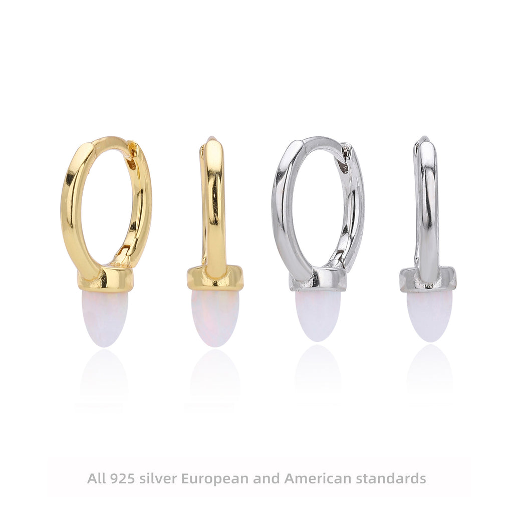 Damen Ohrhänger mit eleganten Opal-Details und hochwertigem 925 Sterling Silber Shop Nory