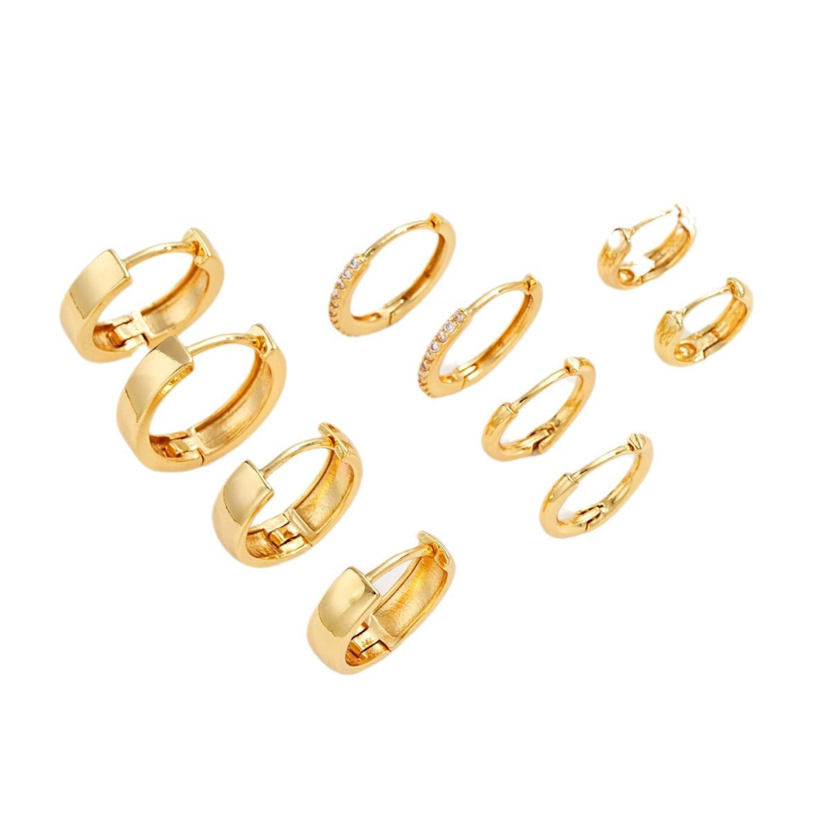 Damen Ohrringe Set mit eleganten und funkelnden Kristallen Shop Nory