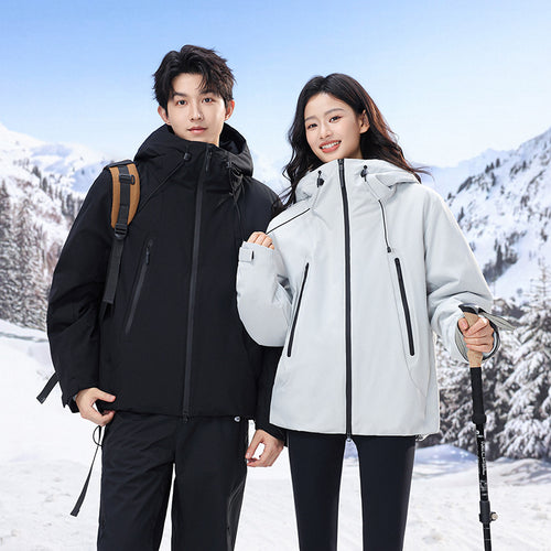 Herren wattierte, wasserabweisende Tech-Outdoorjacke mit Kapuze Shop Nory