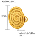 Damenring mit spiralförmigem Design aus hochwertigem Edelstahl Shop Nory