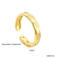 Damen Offener Ring mit modernem geschwungenem Design und verstellbarem Verschluss Shop Nory