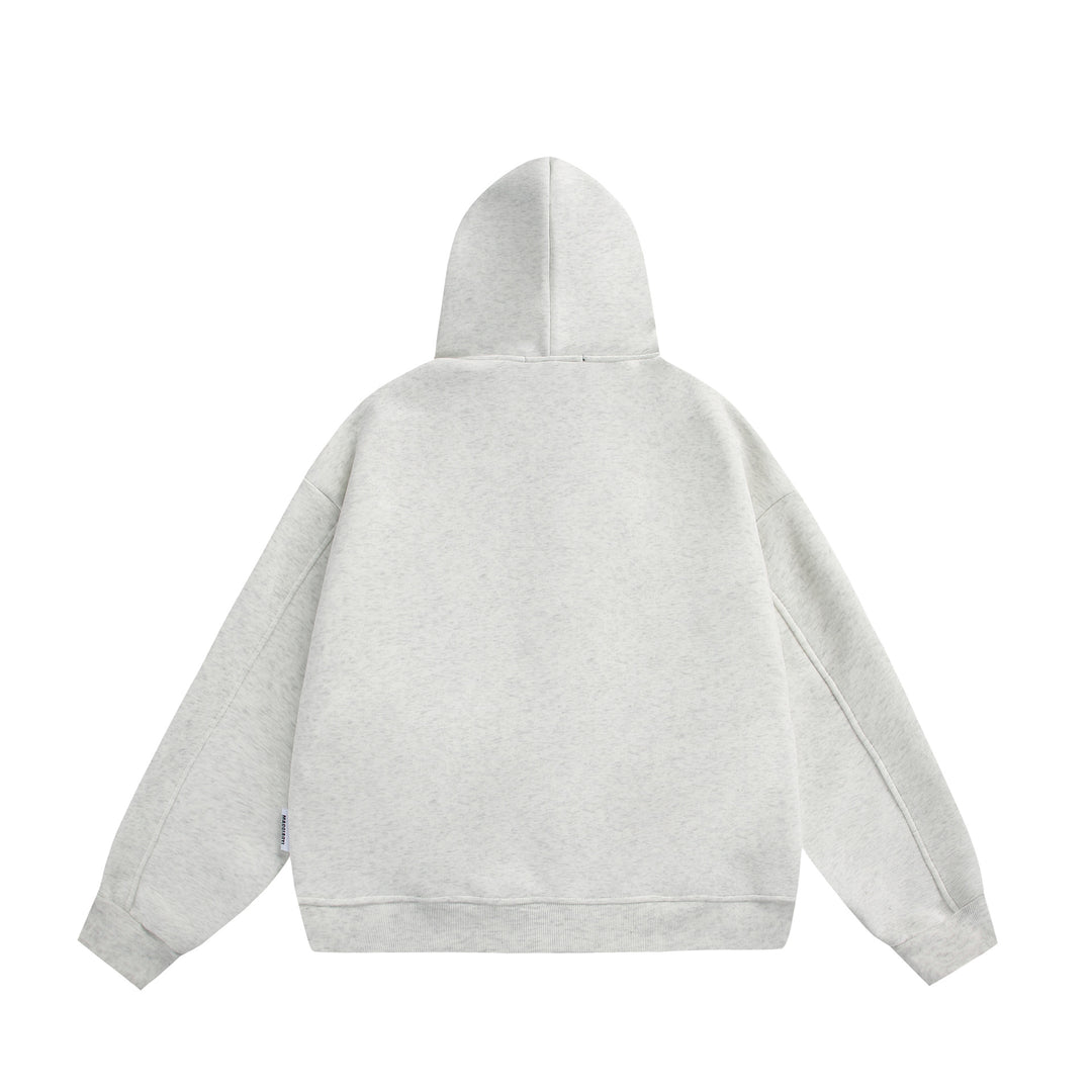 Unisex Kapuzen-Sweatjacke mit Doppelreißverschluss und Ziernaht-Panel Shop Nory
