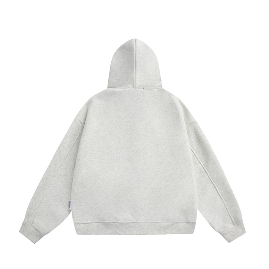 Unisex Kapuzen-Sweatjacke mit Doppelreißverschluss und Ziernaht-Panel Shop Nory