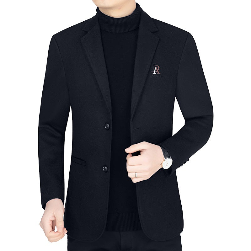 Herren tailliertes City-Sakko aus feiner Wollmischung mit dezenter Logo-Stickerei Shop Nory