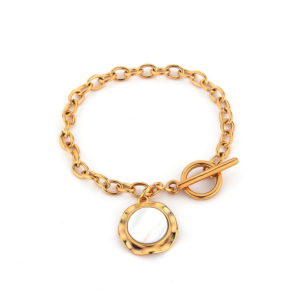 Damen Luxusarmband mit eleganter Medaillon-Applikation Shop Nory