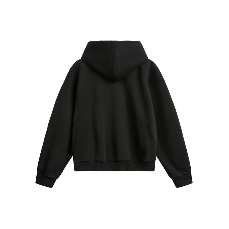 Unisex Oversize Kapuzen-Sweatjacke aus French-Terry mit Raglanärmeln und Zweiwegreißverschluss Shop Nory
