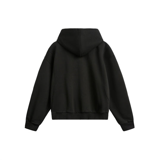 Unisex Oversize Kapuzen-Sweatjacke aus French-Terry mit Raglanärmeln und Zweiwegreißverschluss Shop Nory
