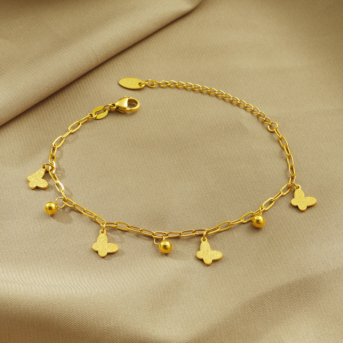 Frauen Verspieltes Schmetterlings Charm Armband Shop Nory