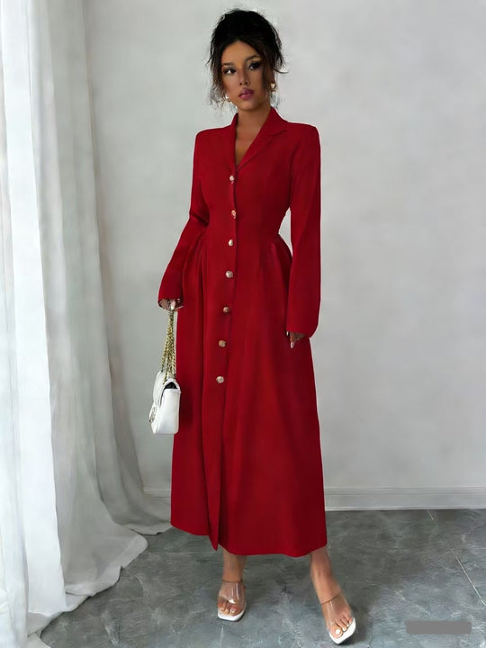 Damen Elegantes Midikleid im Blazerstil mit taillierter Schnittführung Shop Nory