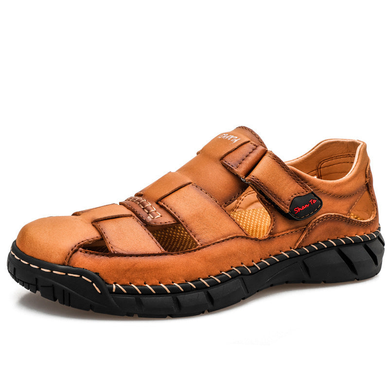 Herren Sandalen mit atmungsaktivem Leder