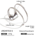 Damen Offener Armreif aus hypoallergenem Edelstahl mit elegantem Design Shop Nory