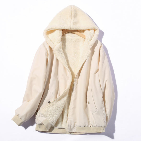 Damen Kuschelige Fleece-Jacke