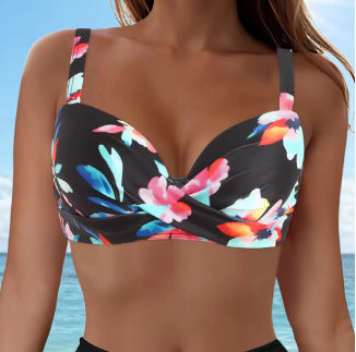 Damen Elegantes Bikinioberteil mit Wickeldesign