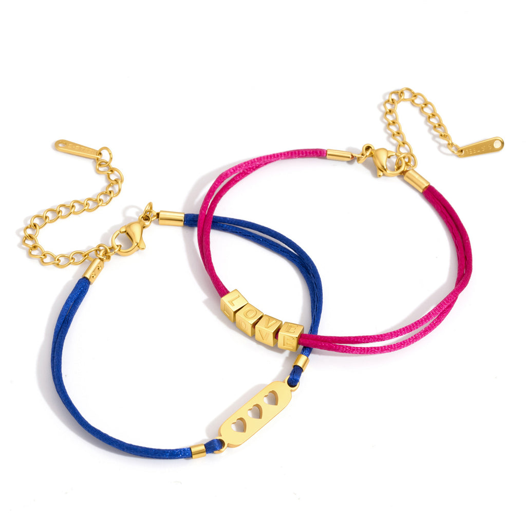 Damen edles Herzarmband aus hypoallergenem Edelstahl Shop Nory