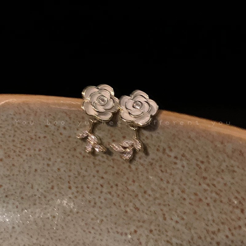 Damen Ohrstecker mit floralen Rosendesign Shop Nory