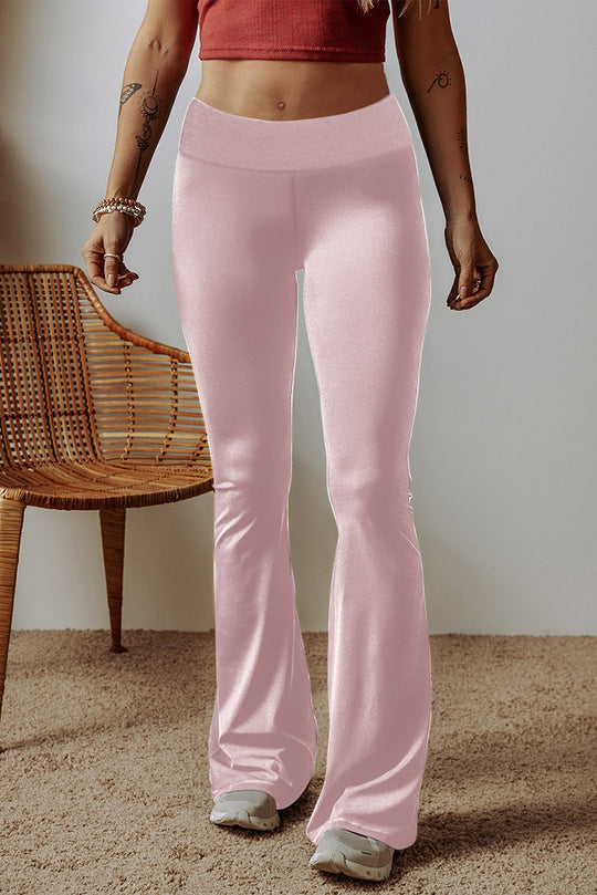 Damen High-Waist Flare-Hosen aus Stretch-Jersey mit weitem Schlag Shop Nory