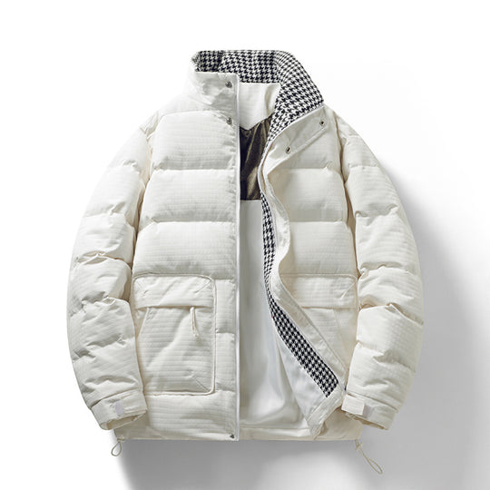 Herren Wattierte Steppjacke mit Hahnentritt-Innenfutter und verstellbarem Saum Shop Nory