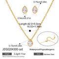 Damen Geschenkset mit Halskette und Ohrsteckern aus hypoallergenem Edelstahl Shop Nory