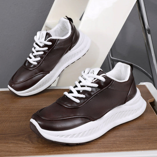 Damen Sneaker aus hochwertigem Leder mit dämpfender Sohle