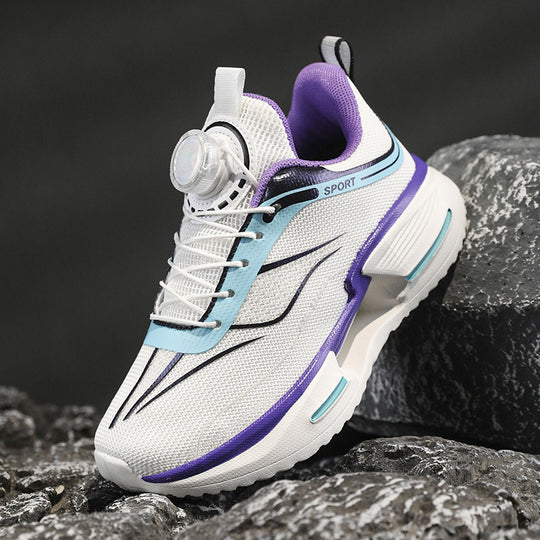 Damen Sportliche Mesh-Laufsneaker mit Drehverschluss und gedämpfter Plateausohle Shopy Nory