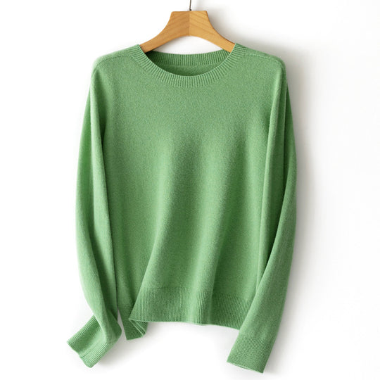 Damen Kaschmir-Mix Rundhalspullover mit Oversize-Schnitt Shop Nory