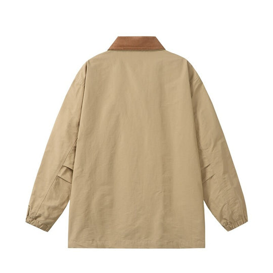 Herren Übergangs-Workerjacke im Boxy‑Cut mit Cordkragen und Pattentaschen Shop Nory