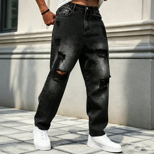Herren Modische Destroyed Jeans Shop Nory