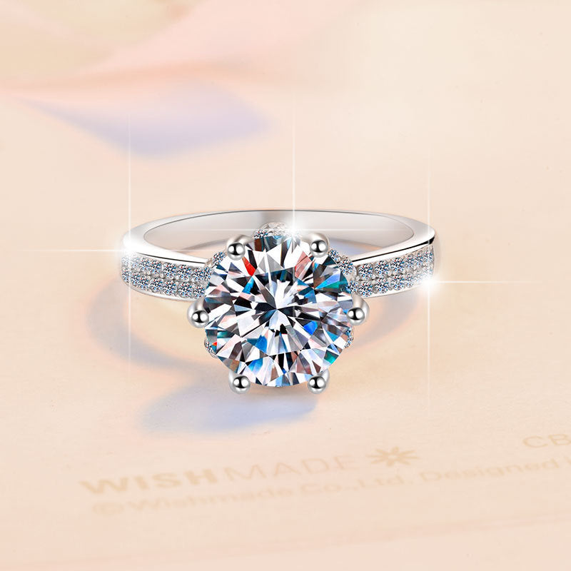 Damen glamouröser Zirkonia Verlobungsring mit funkelndem Design Shop Nory
