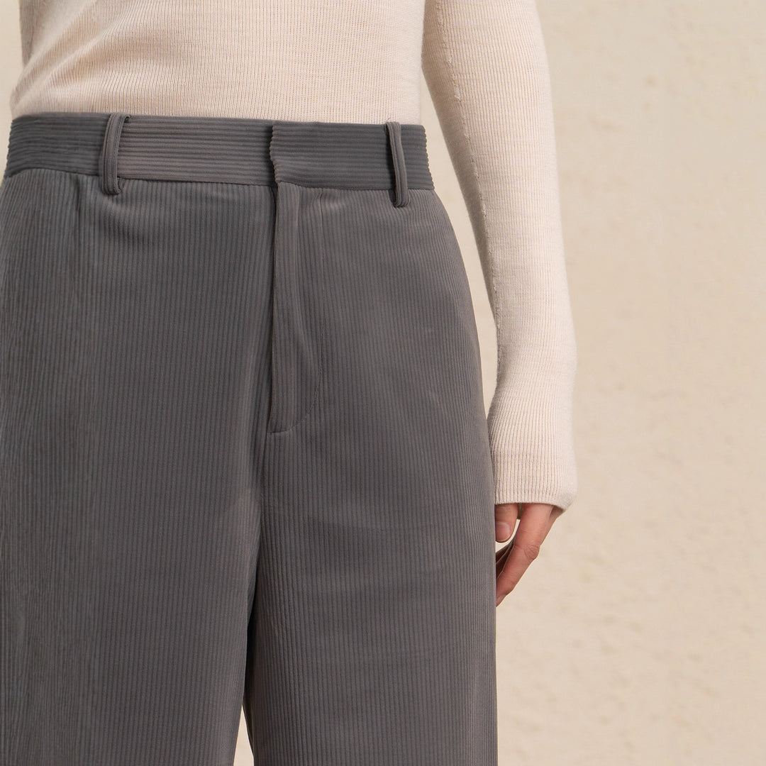 Damen Hochtaillierte Weite Cordhosen Shop Nory