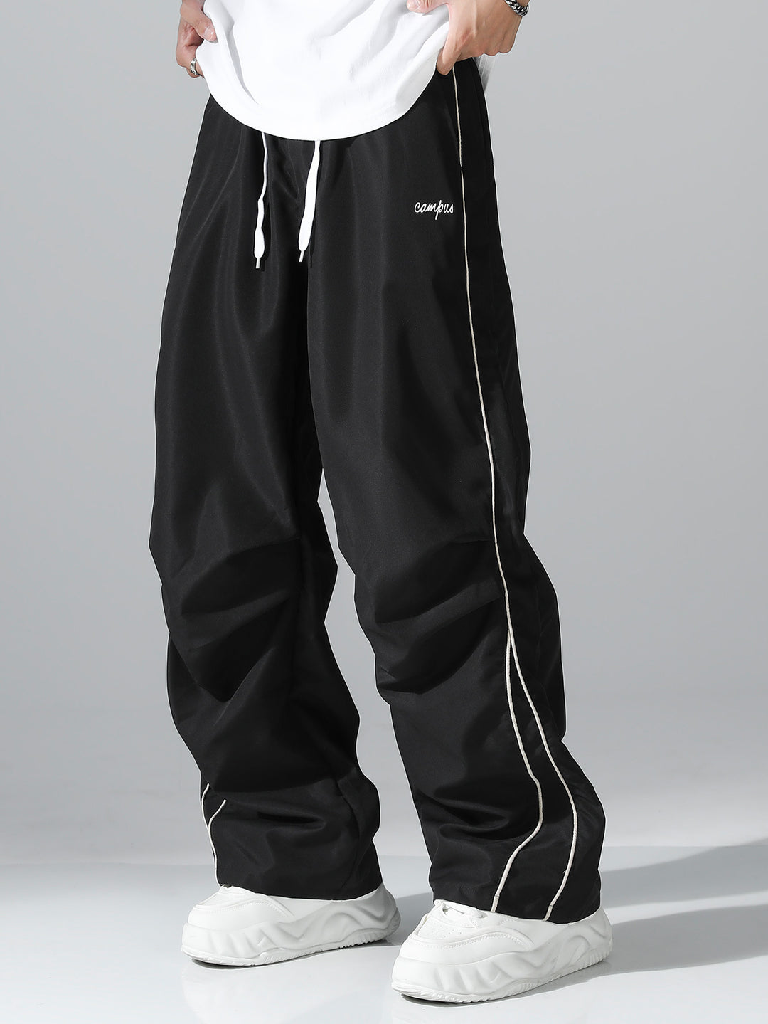 Herren Bequeme Freizeit- und Sporthose mit elastischem Bund und seitlichen Taschen Shop Nory