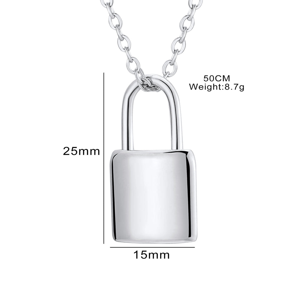 Damen Kette mit Vorhängeschloss-Anhänger Shop Nory