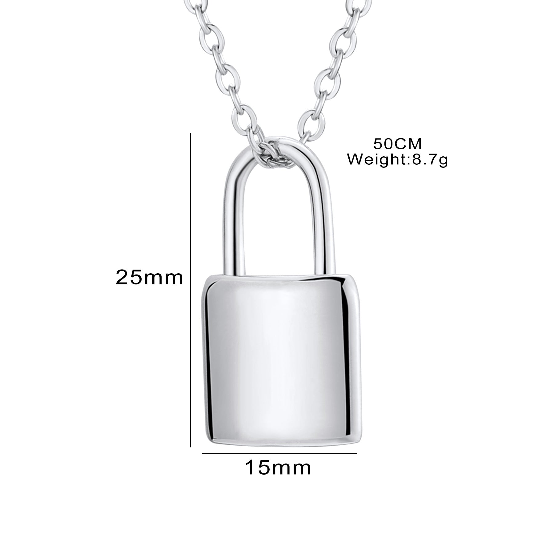 Damen Kette mit Vorhängeschloss-Anhänger Shop Nory