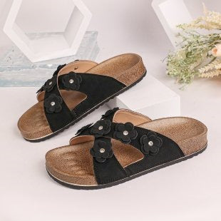 Damen Komfortable und stilvolle Blüten-Sandalen