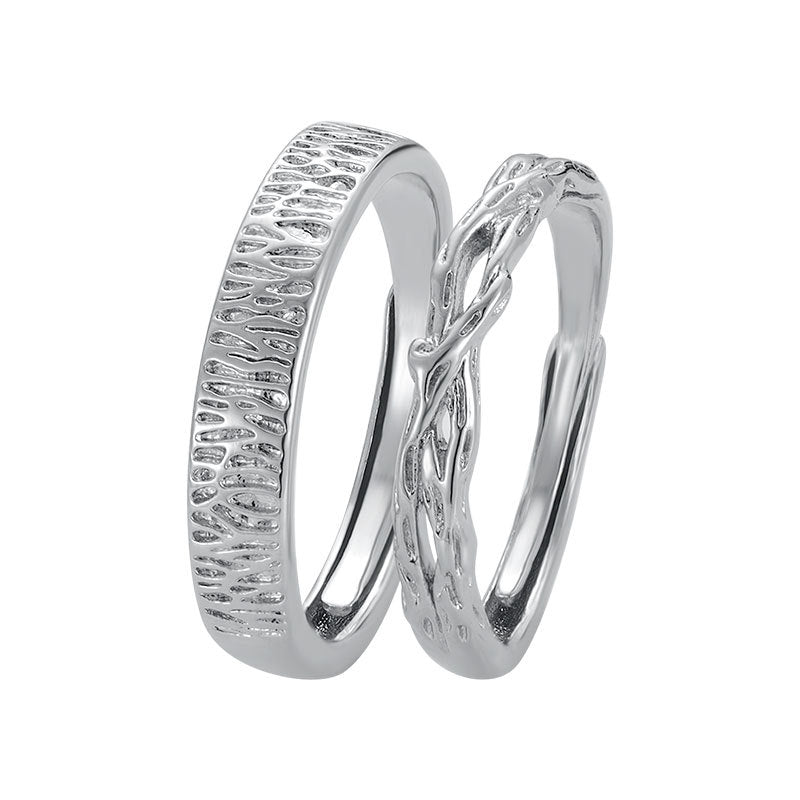 Damen feiner Verlobungsring mit elegantem Blattdesign Shop Nory