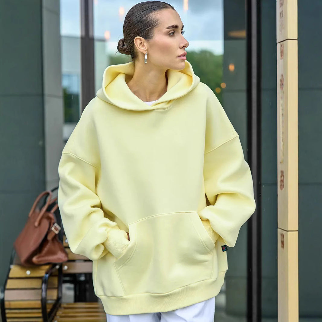 Damen Oversized Kapuzenpullover mit extra weitem Schnitt und Kängurutasche Shop Nory