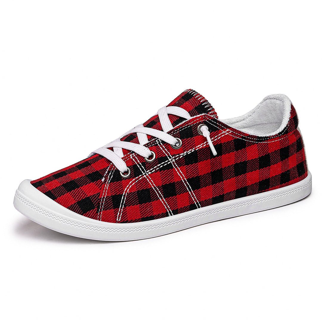 Damen Bequeme Canvas Sneakers mit atmungsaktiver Innensohle