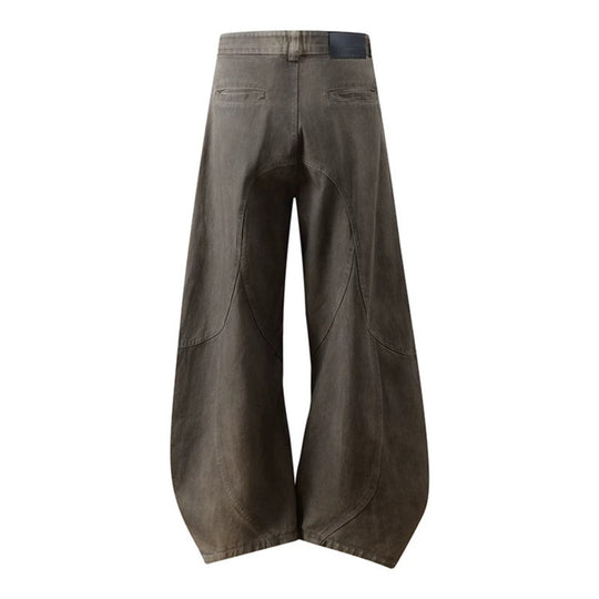 Damen Weite High‑Waist Culotte‑Hose mit ballonförmiger Silhouette und Zierpaneelen Shop Nory