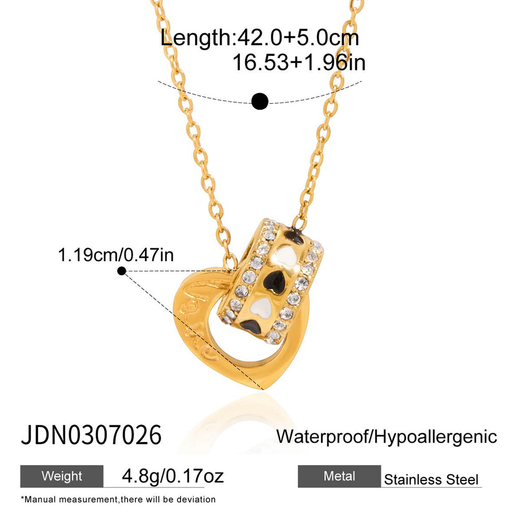 Damen Halskette mit floralen Anhängern und Zirkonia Shop Nory