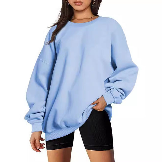 Damen nan Oversize-Sweater mit tiefem Schulterfall und gerippten Bündchen Shop Nory
