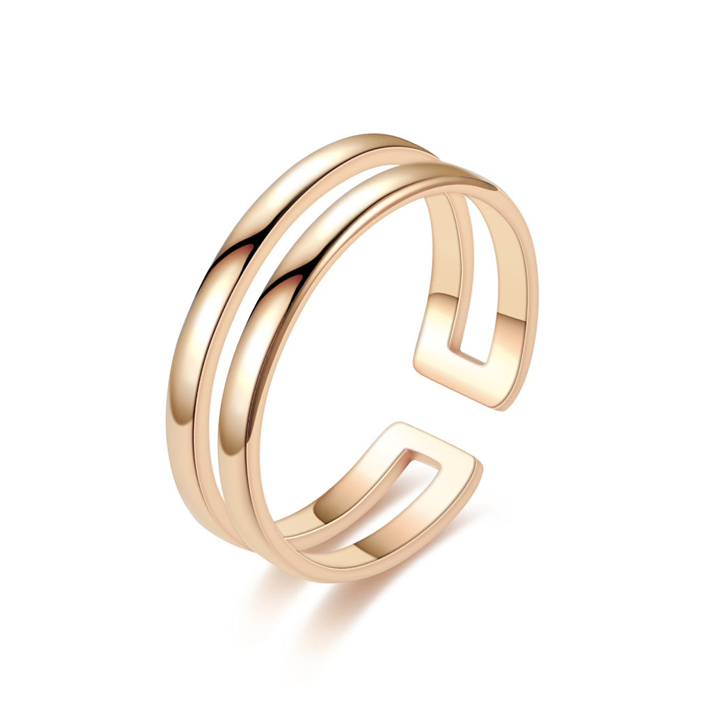 Damen offener Ring mit modernem, mehrschichtigem Design Shop Nory
