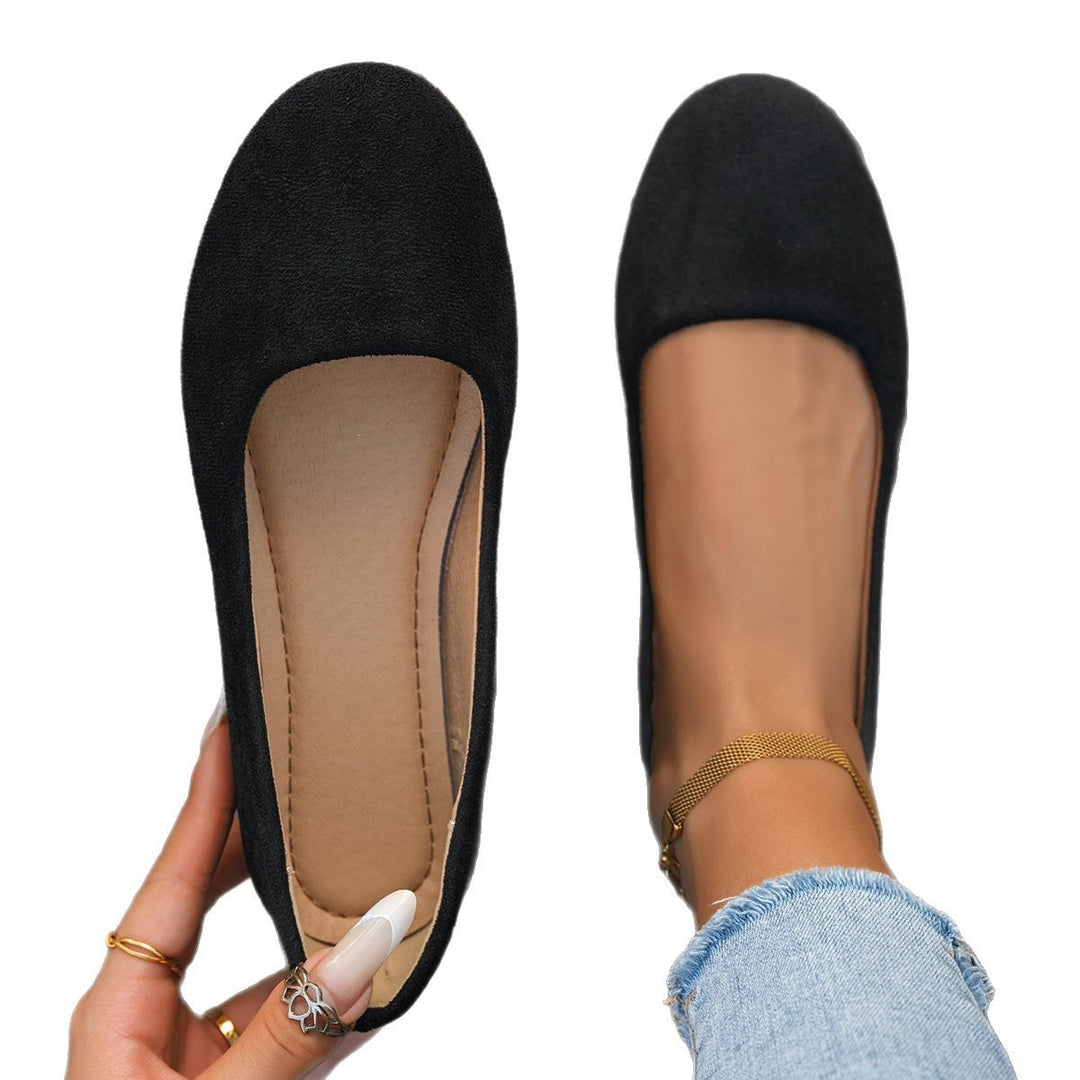 Damen Ballerinas aus weichem Wildleder