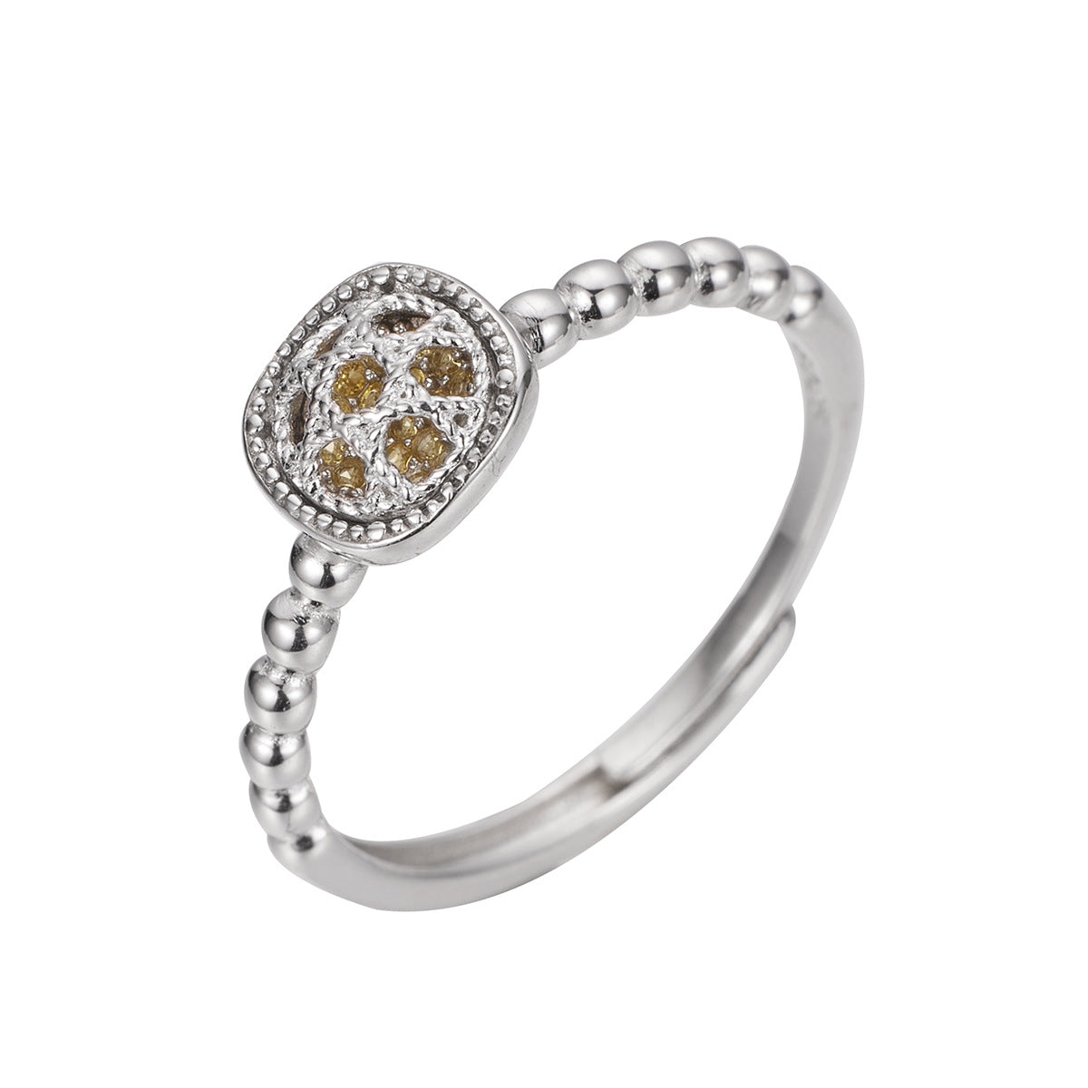 Damen eleganter Ring mit filigranem Design und funkelnden Zirkonia Shop Nory