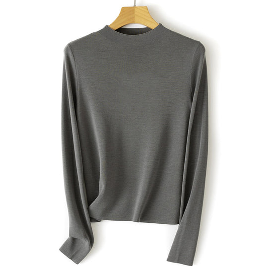 Damen Feinstrick-Pullover mit kurzem Stehkragen und schmaler Silhouette Shop Nory