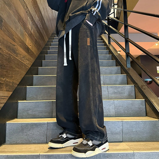 Herren Lässige und weite Denim-Hose Shop Nory